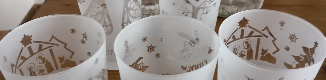 Dekorativní pískování skla a keramiky